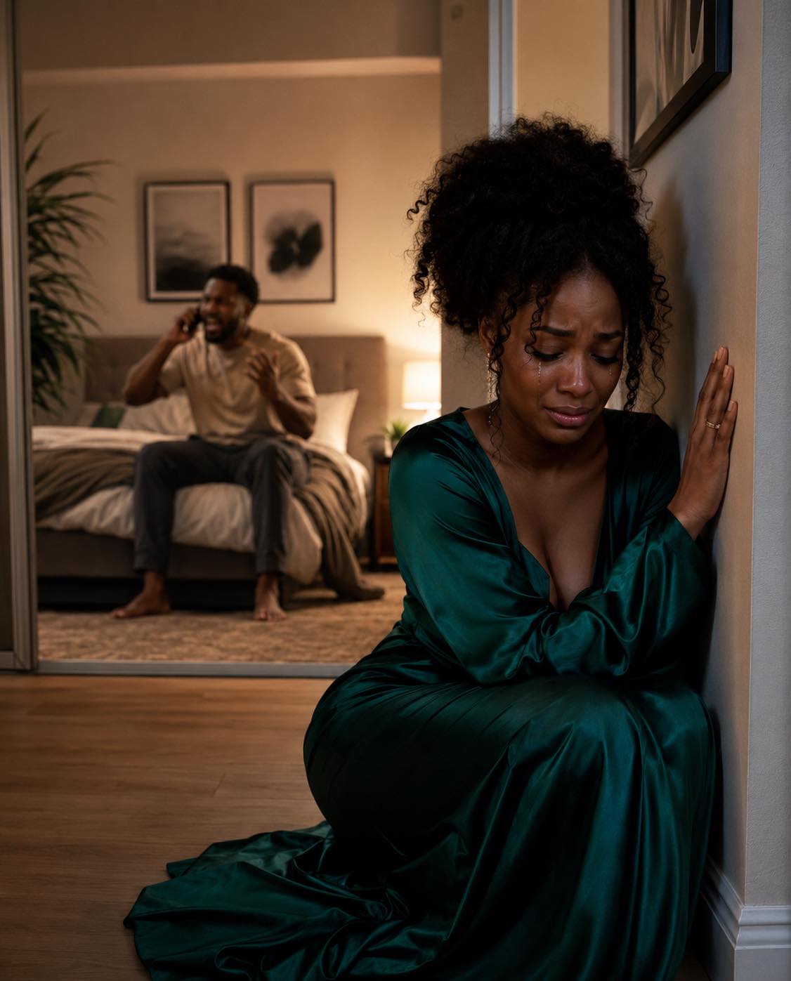 I sneaked home during my lunch break to check on my sick husband. I tried not to make a sound, but his voice echoed down the hall—low, urgent, nothing like the weak tone he’d been feigning for me. Then I heard words that had no place in our lives, and my stomach sank.