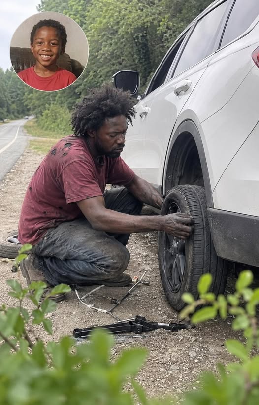 A Homeless Man Helped Me Change a Flat Tire on Route 9 Where My Son Disappeared 20 Years Ago – What He Left on My Passenger Seat Brought Me to My Knees