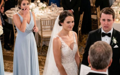 On my wedding day, I was about to say my vows when my maid of honor stood up and announced she was pregnant with my husband’s baby. 300 guests gasped. But instead of crying, I just smiled and said I’ve been waiting for you to finally tell everyone the truth. Her face went white. She had no idea what was coming next…